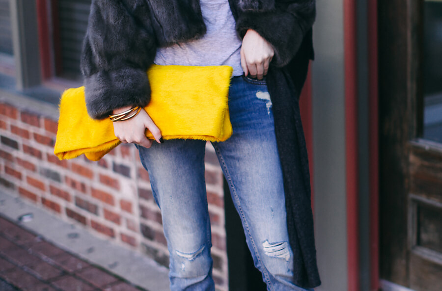 Grey & Yellow on Sea of Shoes
