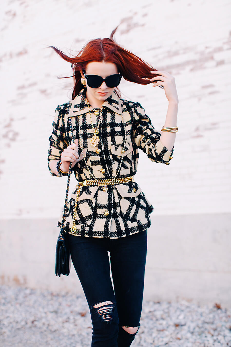 A Chanel-ish look I got from vintage shopping