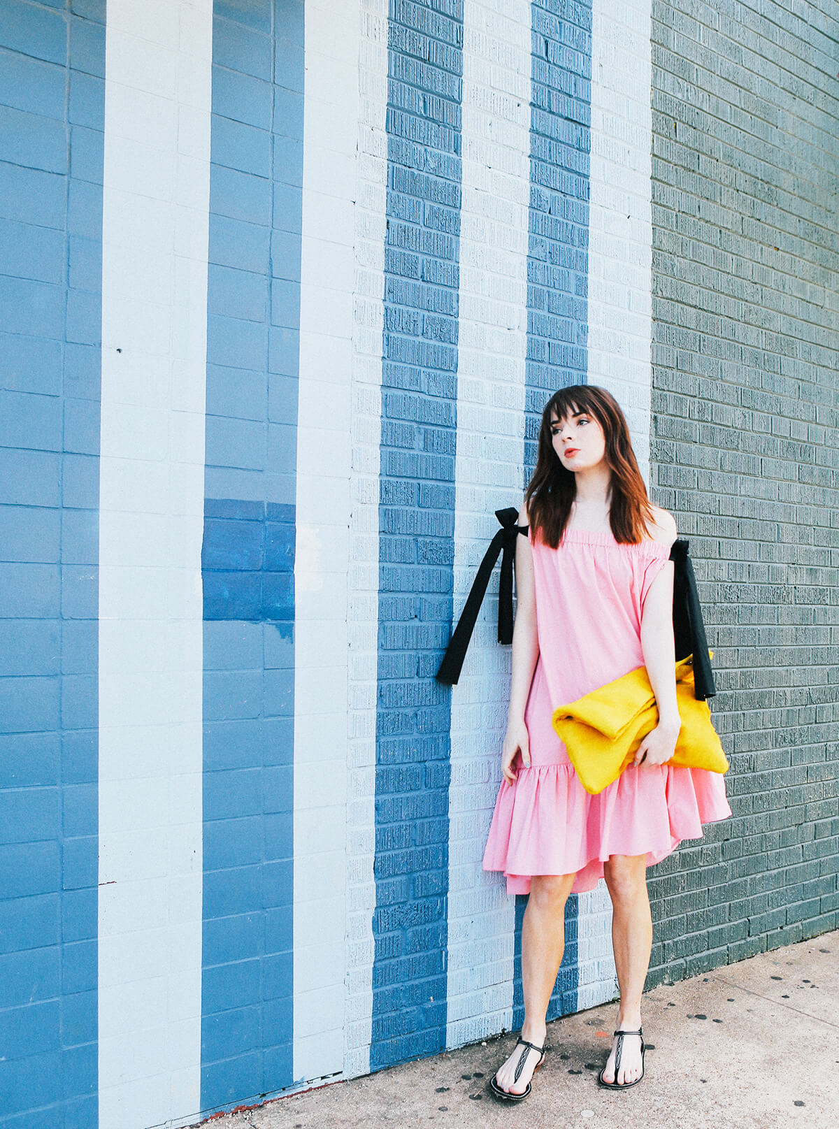 pink msgm dress