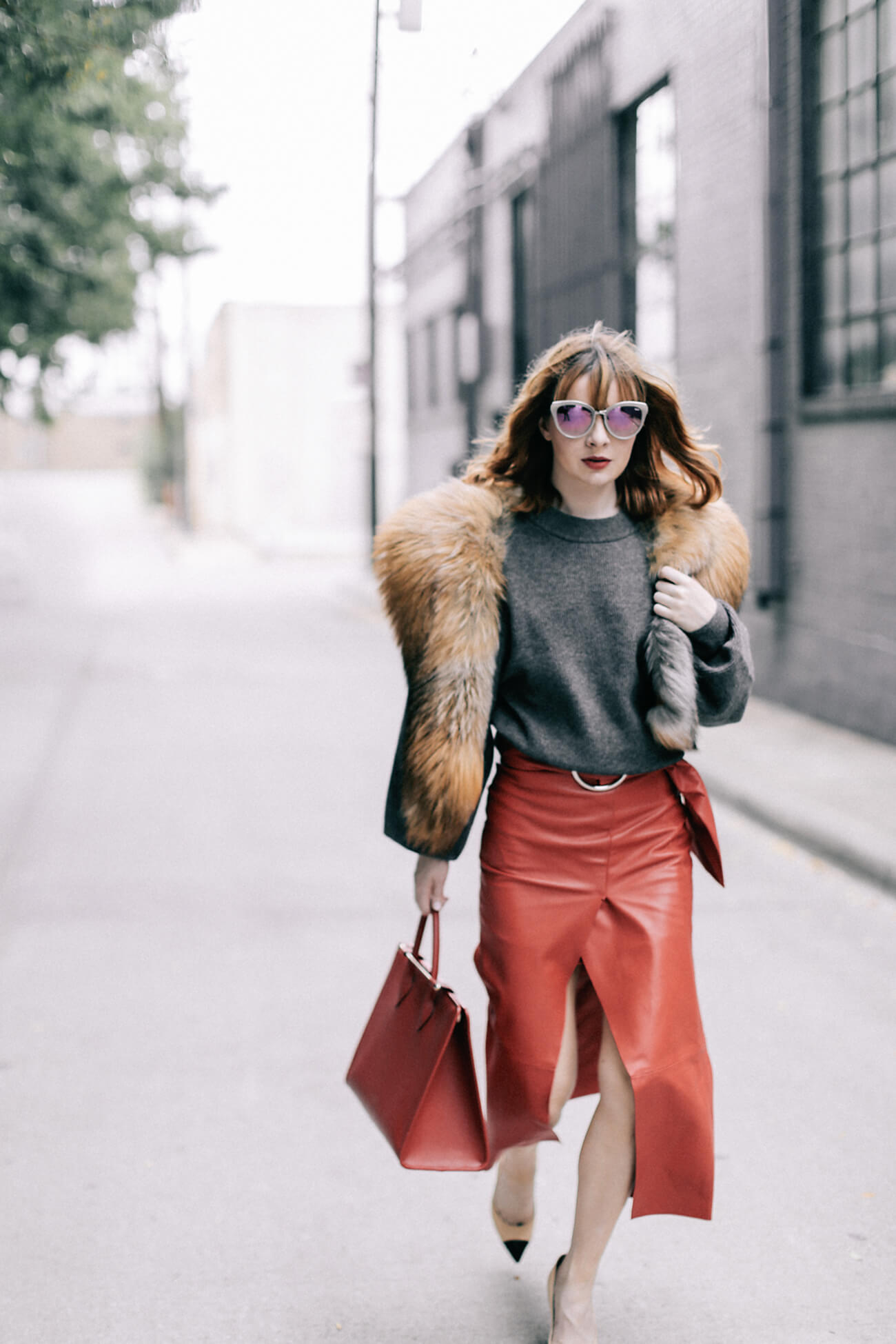 Red Leather at Sea of Shoes