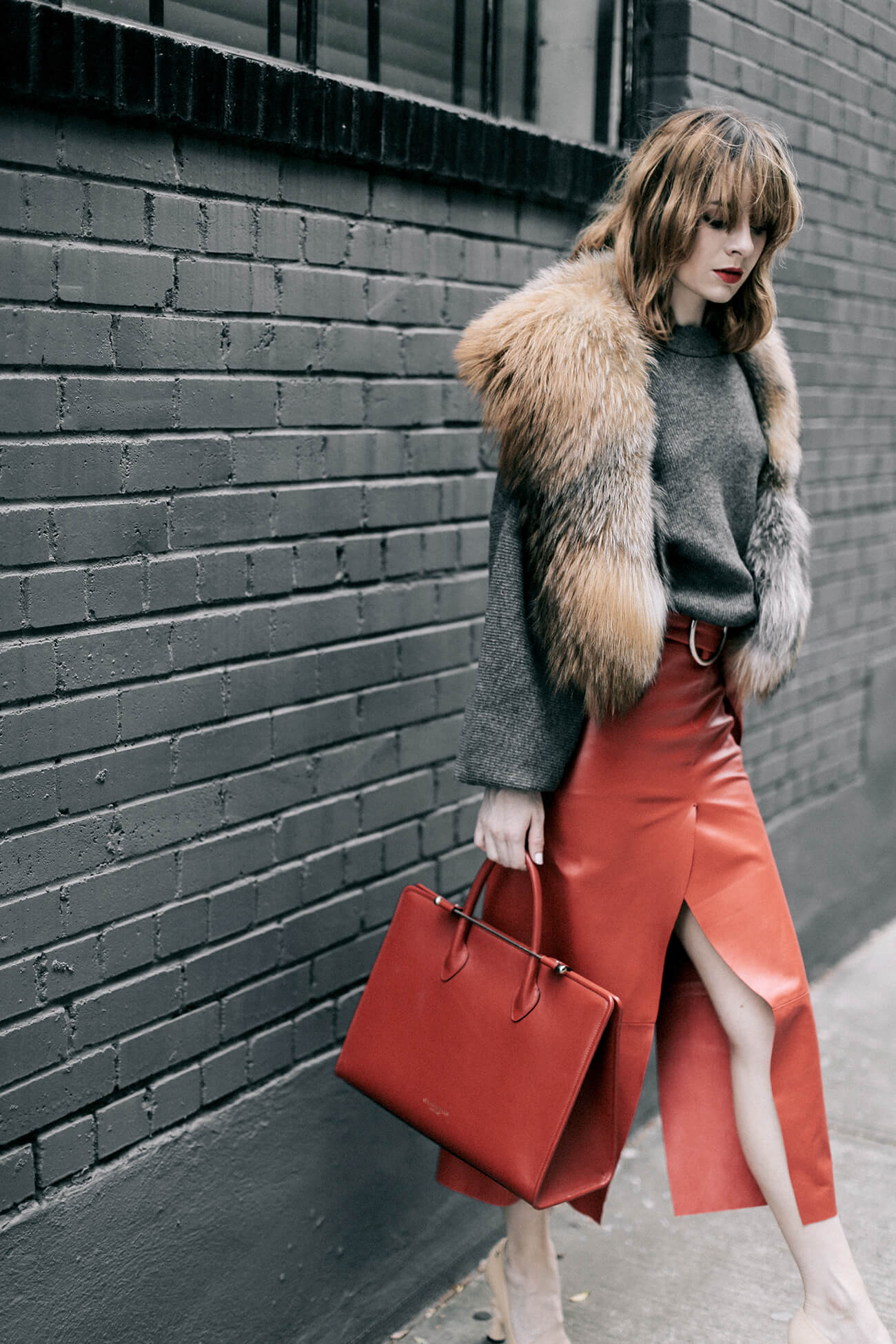 Red Leather at Sea of Shoes