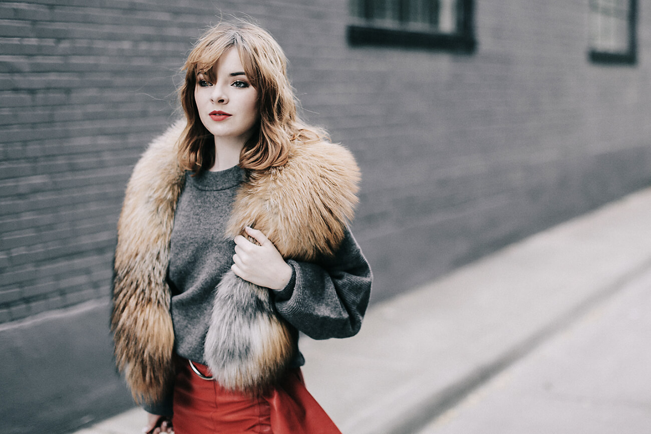 Red Leather at Sea of Shoes