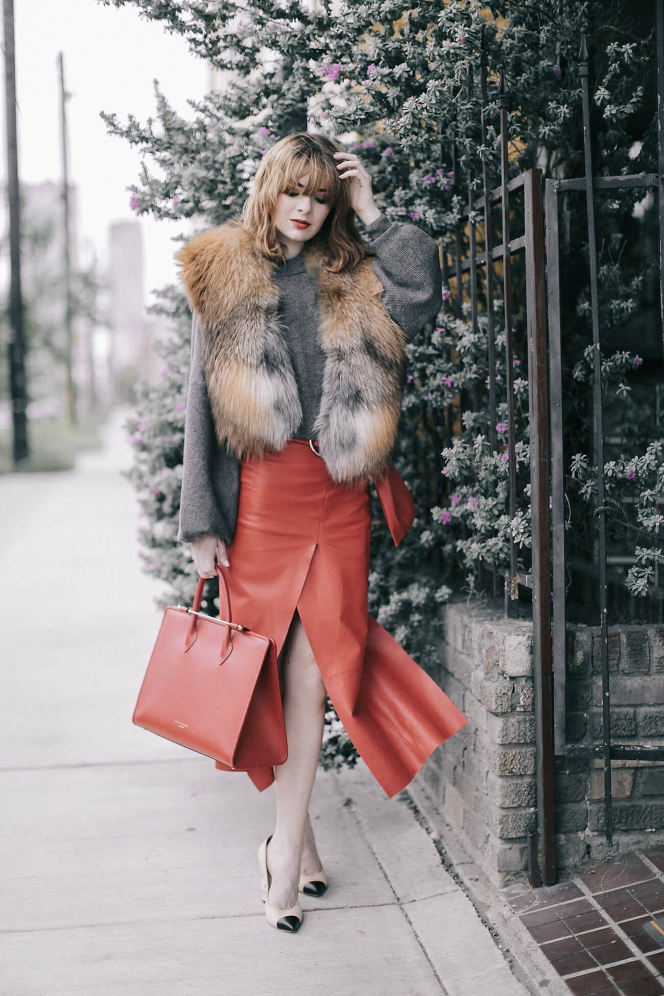 Red Leather at Sea of Shoes