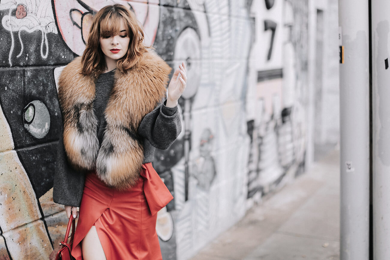 Red Leather at Sea of Shoes